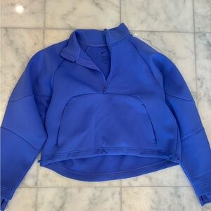 Women's Blue Nike Quarter-Zip Sweatshirt